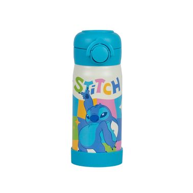 0161053030001 - GARRAFINHA TERM 350ML STITCH 26P  AZUL U -1-